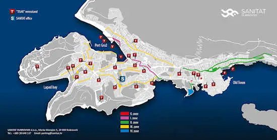 Dubrovnik Parking Zones