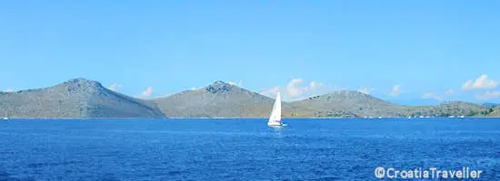 View of the Kornati islands