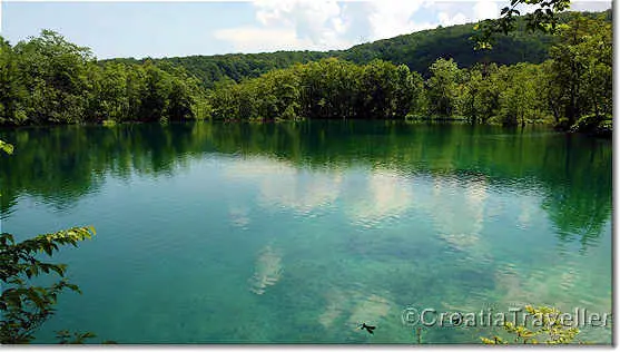 Upper lake in Plitvice Lakes National Park