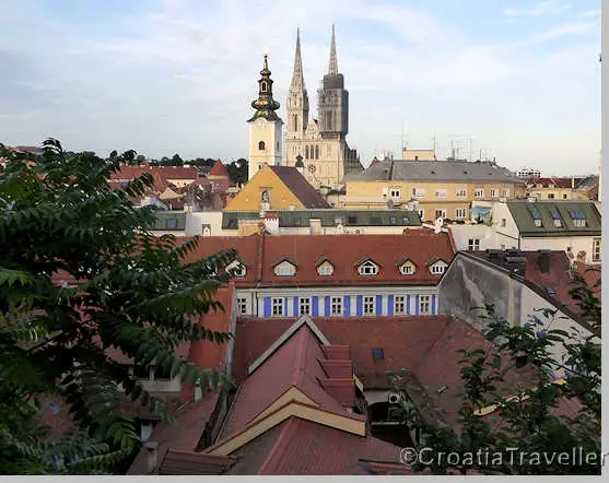 Zagreb upper town view