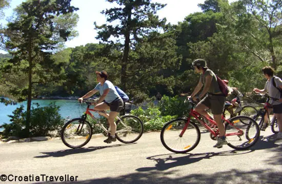 Biking in Mljet National Park