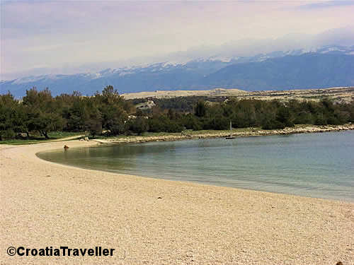 A view of Zrce Beach, Novalja, Pag Island