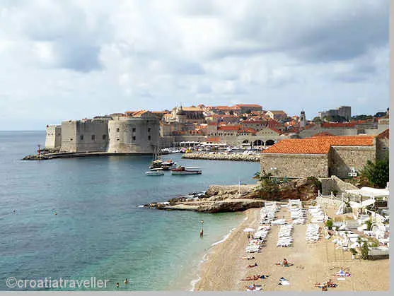 Dubrovnik's walls from the east