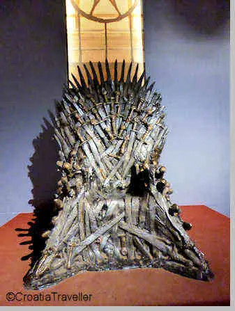 Iron Throne from Game of Thrones, Dubrovnik