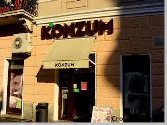 Konzum supermarket in Croatia