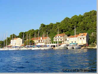 The port of Pomena, Mljet Island