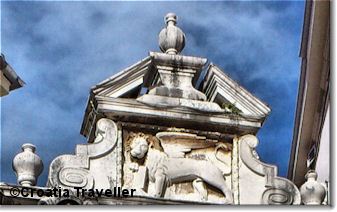 Venetian lion in Rovinj, Croatia