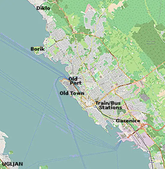 Zadar Map