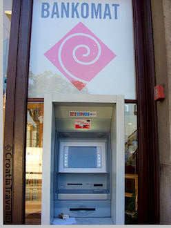 Cash machine (ATM) in Croatia