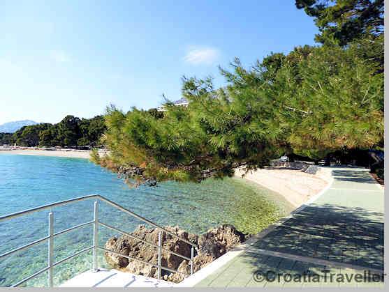 Brela seaside promenade