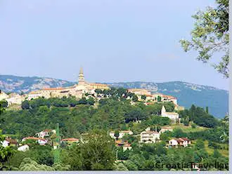 Buzet, an Istrian hilltop village
