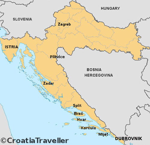 Croatia Map