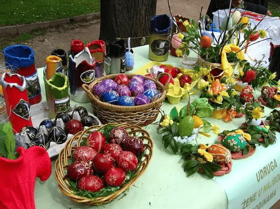 Decorated Easter eggs, Croatian style