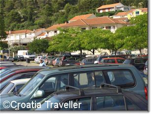 Parking outside Hvar Town