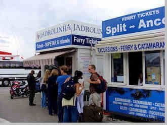 Jadrolinija ticket stall, Split