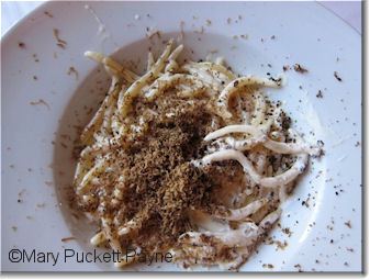 Pasta with truffles