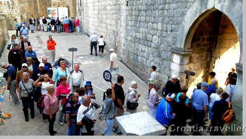 Tourists at Pile Gate