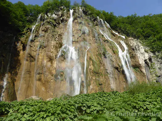 Plitvice Lakes waterfall