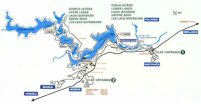 Plitvice map