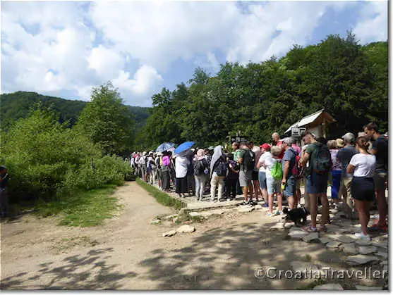 People in Plitvice