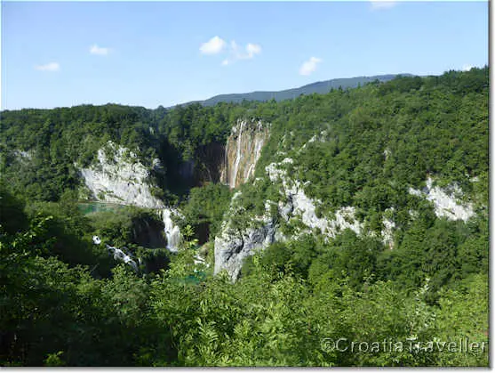 Plitvice Lakes waterfall