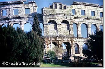 Roman amphitheatre in Pula