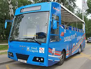 Zagreb's tourist bus