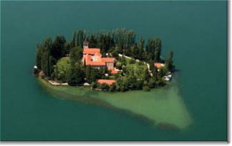 Visovac island and Monastery