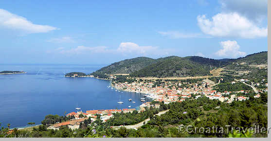 Vis island coastline