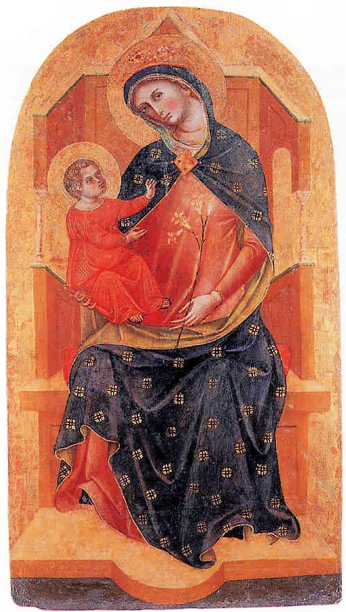 Virgin and Child Entrhoned by Veneziano