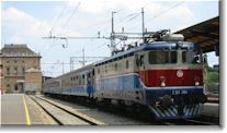 Train in Zagreb station